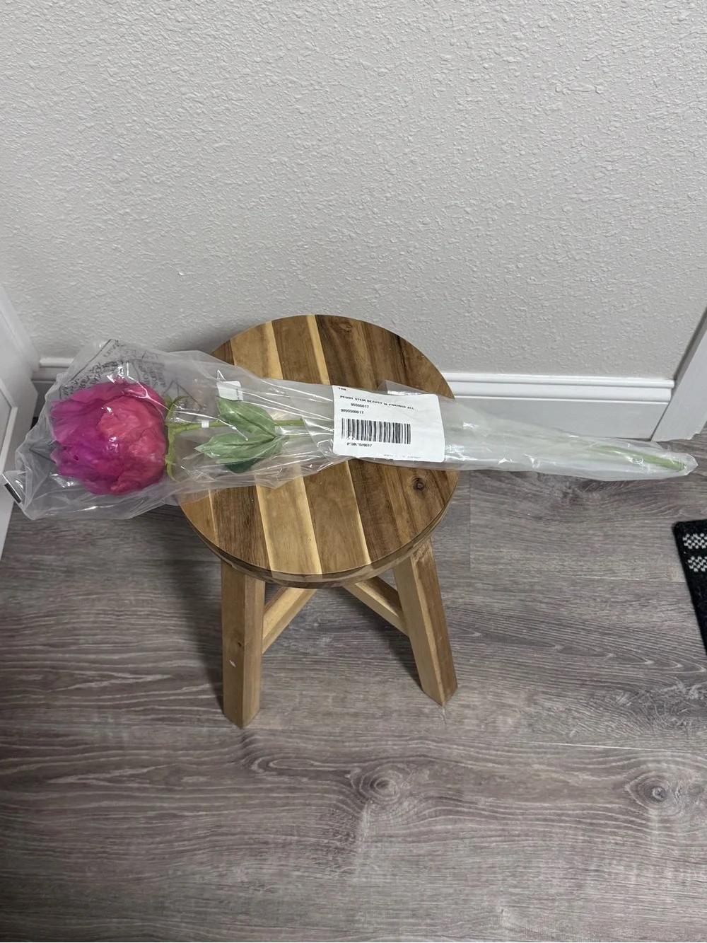 NWT Anthropologie Terrain Faux Peony Stem Medium Pink Single Flower 23